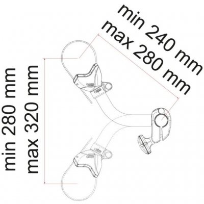Mått för Fiamma Bicycle Holder Bike-Block Pro S 2