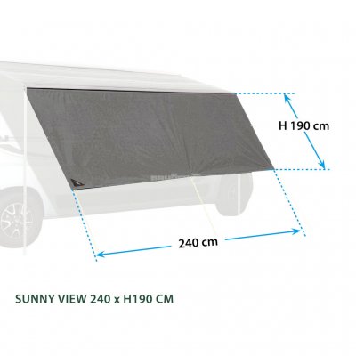 Brunner Sunny View Solskydd 240 cm - Fynd
