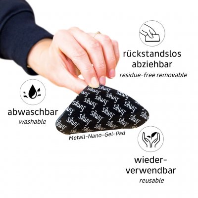 Två stycken fästplattor som inte lämnar rester ingår