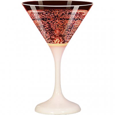 Unison Lysande Cocktail glas 22 cl - Inkl. batteri - Röd