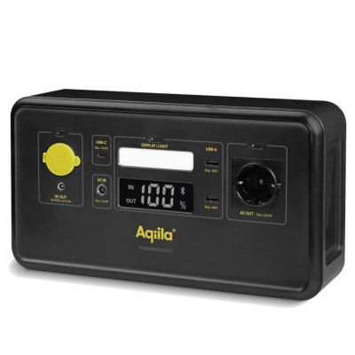 4 outputs - 230V, 12V, USB & USB-C