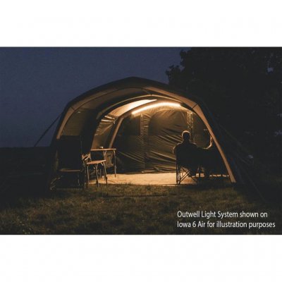 Outwell Night Light system ger ett härligt ljus i tältet.