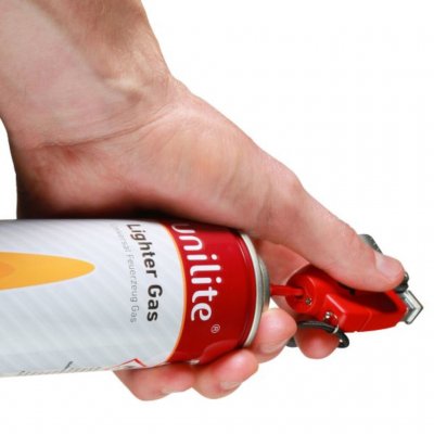 Fyra olika munstycken gör att den passar de flesta tändare.