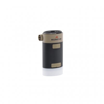 Kompakt och tålig batteridriven madrasspump som även fungerar som lampa och powerbank.