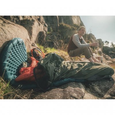 Uppblåsbart liggunderlag i mycket lätt konstruktion - fodrad med tre lager folie och idealisk för användning året om.