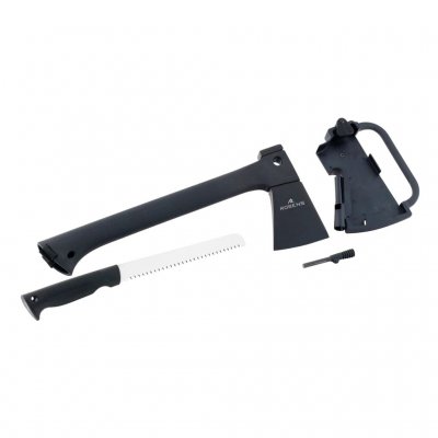 Robens Multi Yxa med såg och eldstål som förvaras i skaftet.