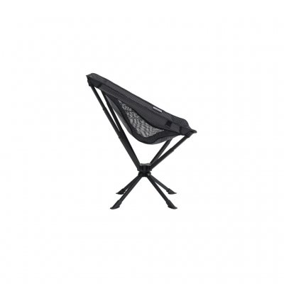 Packvänlig campingstol med ram av aluminium, sits i ripstop-nylon och sidopaneler i meshtyg som andas.