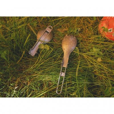 Mycket lätt, hopfällbar spork i titan från Robens