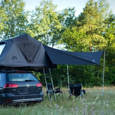 Bygg ut ditt Roof Space 2 taktält med en markis/tarp.