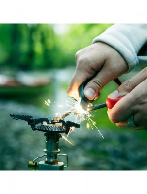 Går att tända gasbrännare och likväl vanliga eldar