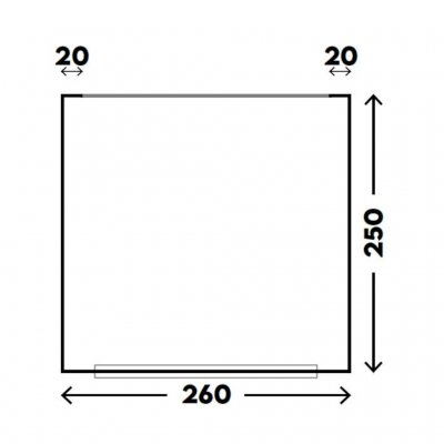Planlösning för Telta Pure 260