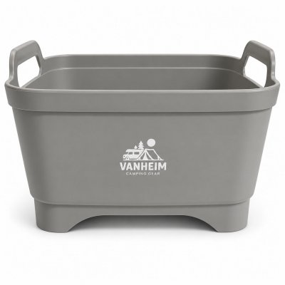 Vanheim Flexa diskbalja på 16 liter är perfekt för camping i husvagn, husbil och tält.