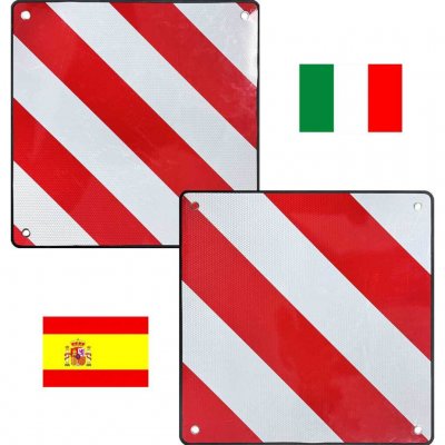 LTC Varningsskylt utskjutande last för Italien och Spanien