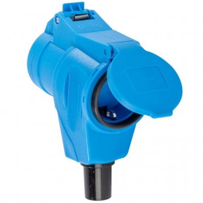 Vanlig utomhuskontakt på baksidan.