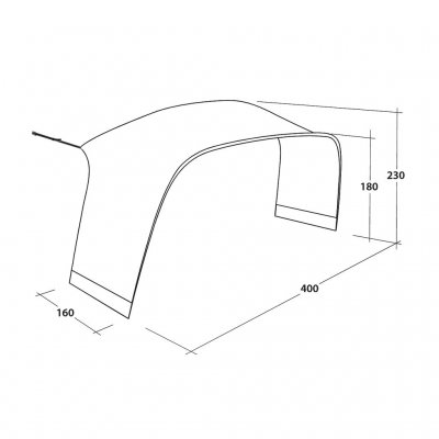 Mått för Outwell Wakefield XL Tent Connector