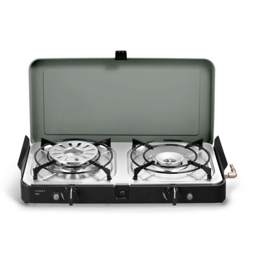 Réchaud Gaz CADAC 2-Cook 3 – 2 Feux, Allumage Piézo, Sac De Rangement – Le Top Pour Le Camping Et Les Barbecues Nomades !